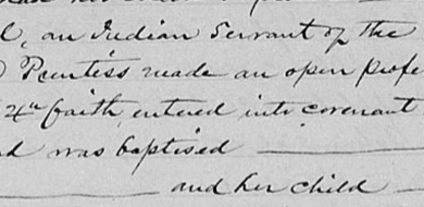 Digital scan of a section of handwritten baptismal account for Rachel and Didi dated December 4.