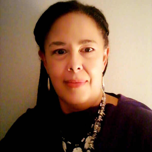 woman with a necklace