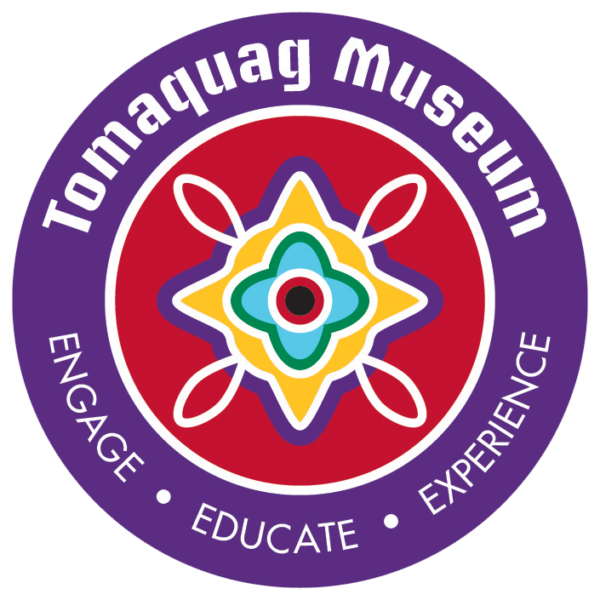 http://he%20Tomaquag%20Museum%20logo,%20featuring%20a%20circular%20design%20with%20the%20central%20inner%20circle%20containing%20a%20vibrant,%20multi-colored%20cultural%20design%20with%20the%20colors%20blue,%20yellow,%20green,%20black%20and%20white%20on%20a%20red%20background,%20encircled%20by%20a%20purple%20border%20with%20white%20text%20reading%20“Tomaquag%20Museum”%20bolded%20at%20the%20top,%20and%20“Engage,”%20“Educate,”%20and%20“Experience”%20separated%20by%20white%20dots%20on%20the%20bottom.